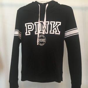 Pink Black and White Half Zip